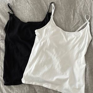 Old Navy Maternity Tank Tops (pair in black and white)